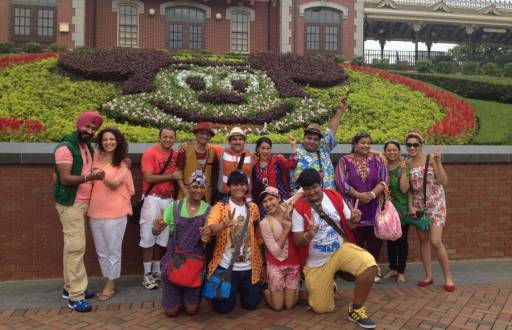 Taarak Mehta Ka Ooltah Chashmah team at HongKong Disneyland