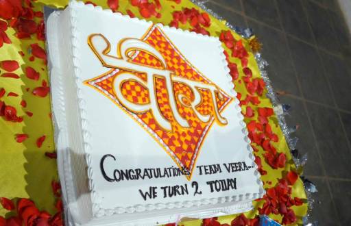 Cake cutting: Veera completes two years