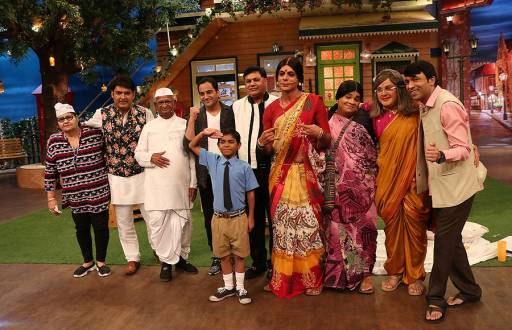 Anna Hazare and Shashank Udapurkar on The Kapil Sharma Show