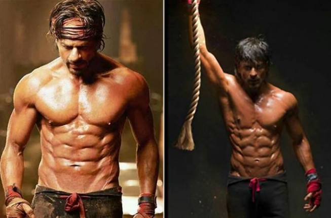 Shah Rukh Khan Bares His New 8 Pack Abs For Happy New Year