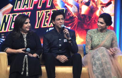 Farah Khan, Shah Rukh Khan and Deepika Padukone