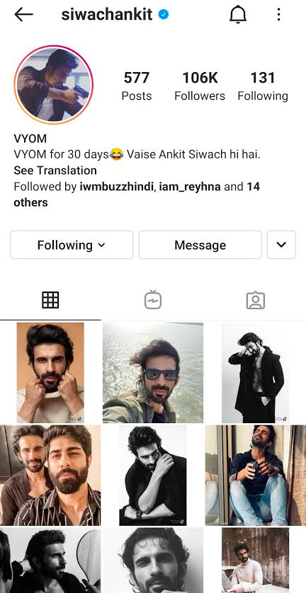 When Vyom Hacked Ishq Mein Marjwan 2 Actor Ankit Siwach S Instagram Account