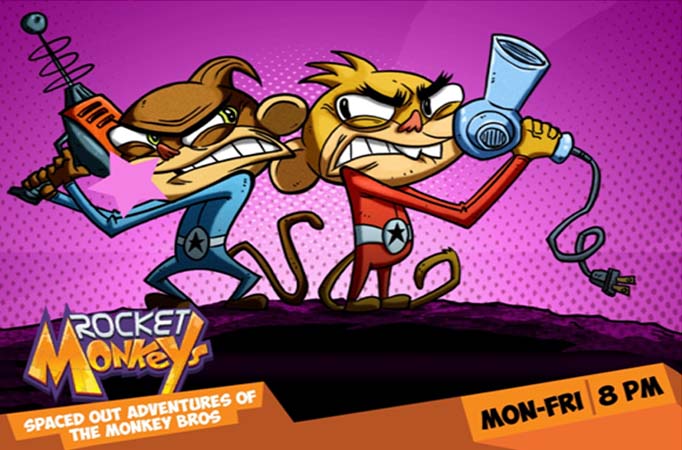 Rocket Monkeys on Nickelodeon- a fun ride