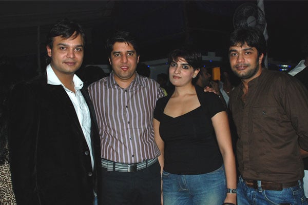 Producers Siddharth Tewary and Vikas Sheth with Tarun Katiyal