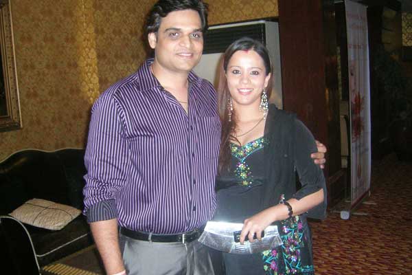 Ekta Sharma Donde with her husband Anil Dhonde