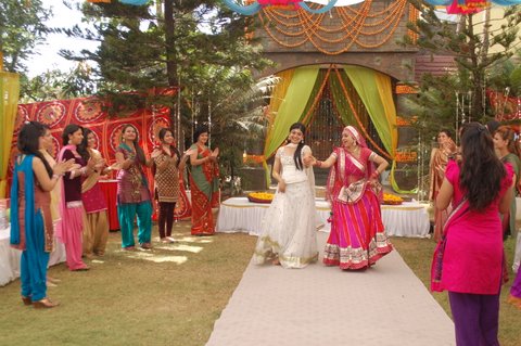 Folk singer Malini Awasthi and Kritika Kamra