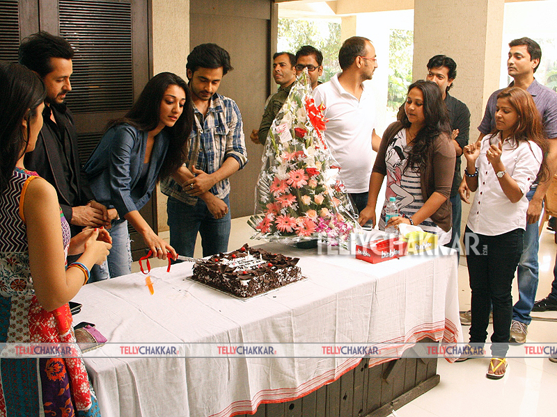 The cast and crew of Sahara One's Jhilmil Sitaaron Ka Aangan Hoga