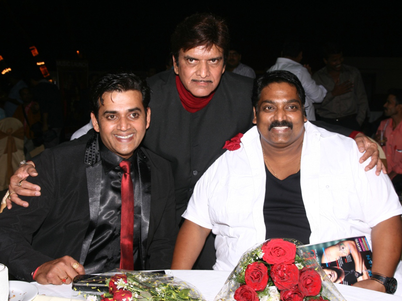 Ravi Kishen, Kunal Singh (co producer) and choreographer Ganesh Acharya