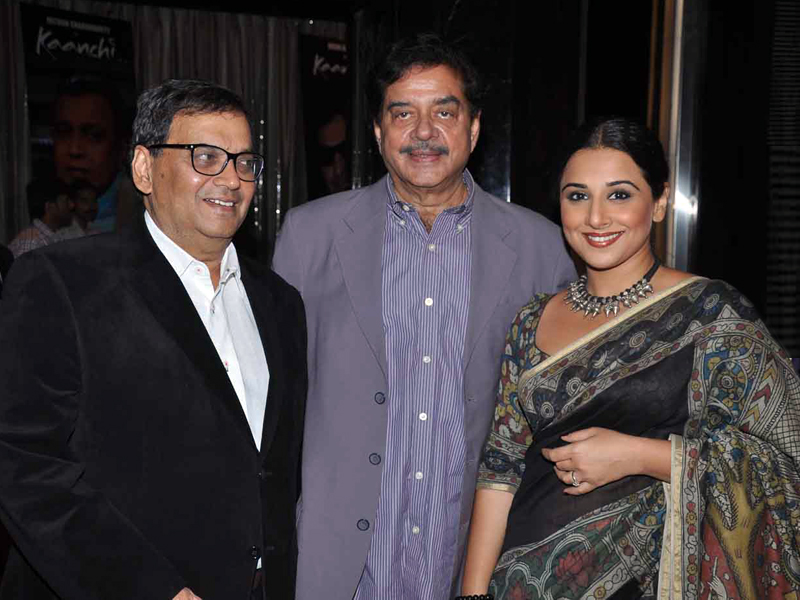 Subhash Ghai, Shatrughan Sinha and Vidya Balan