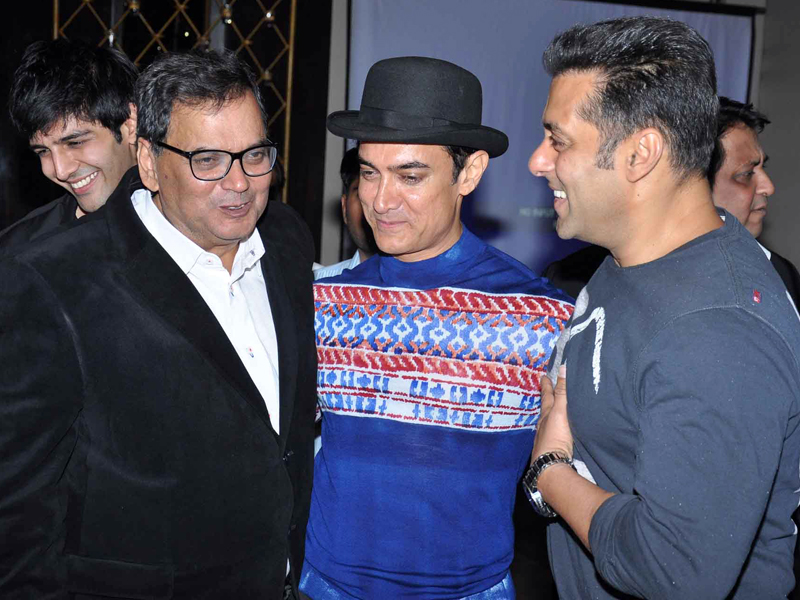 Salman Khan, Aamir Khan and Subhash Ghai