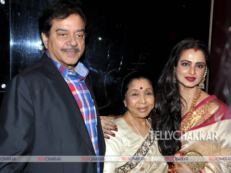 Shatrughan Sinha, Asha Bhosle and Rekha