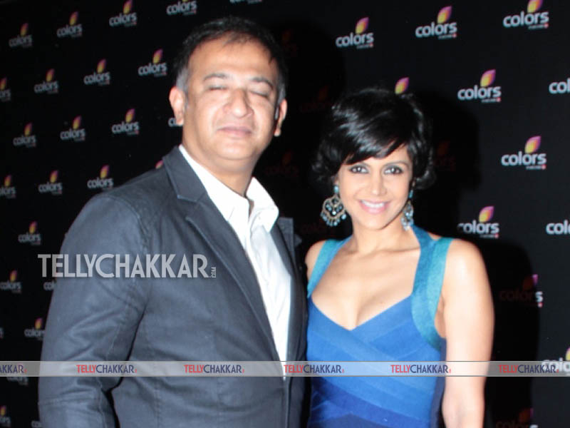 Mandira Bedi with her husband