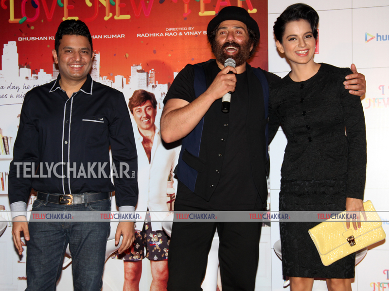 Bhushan Kumar,Sunny Deol and Kangna Ranaut