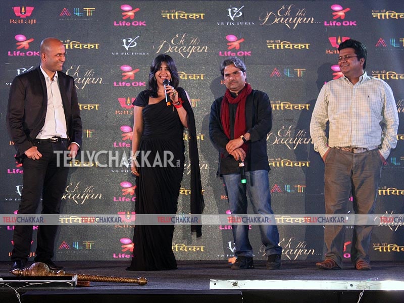 Ajit Thakur (General Manager, Life OK), Ekta Kapoor, Vishal Bhardwaj
