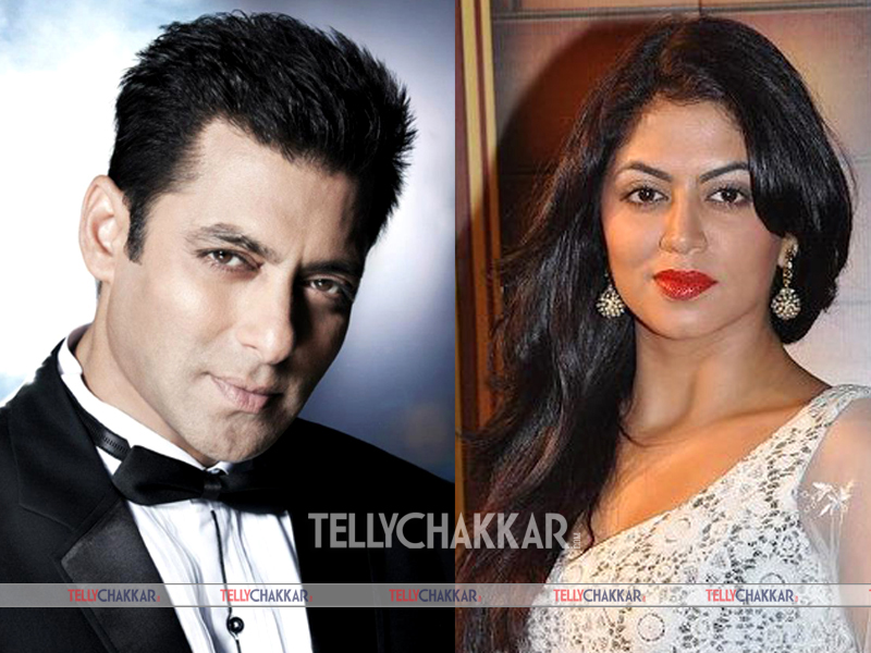 Salman Khan and Kavita Kaushik