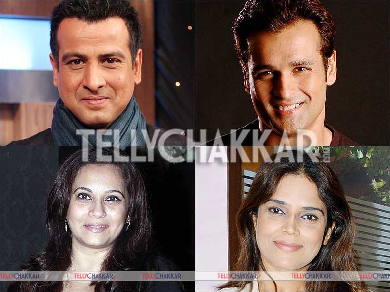 Brothers Ronit and Rohit Roy; Ronit's wife Neelam and Rohit's wife Mansi