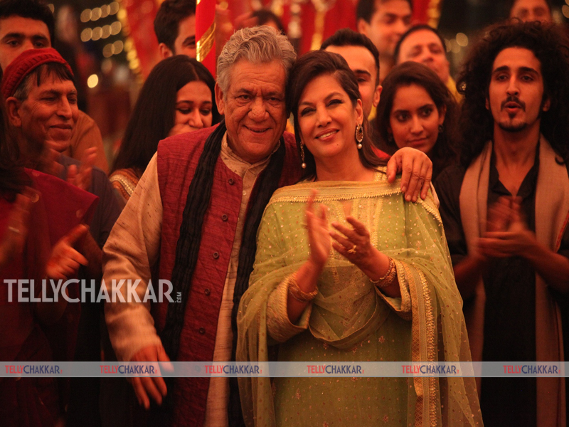 Om Puri and Shabana Azmi