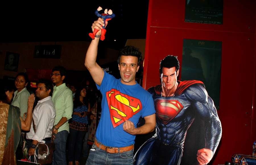 Aamir Ali at the Premier of Man of Steel