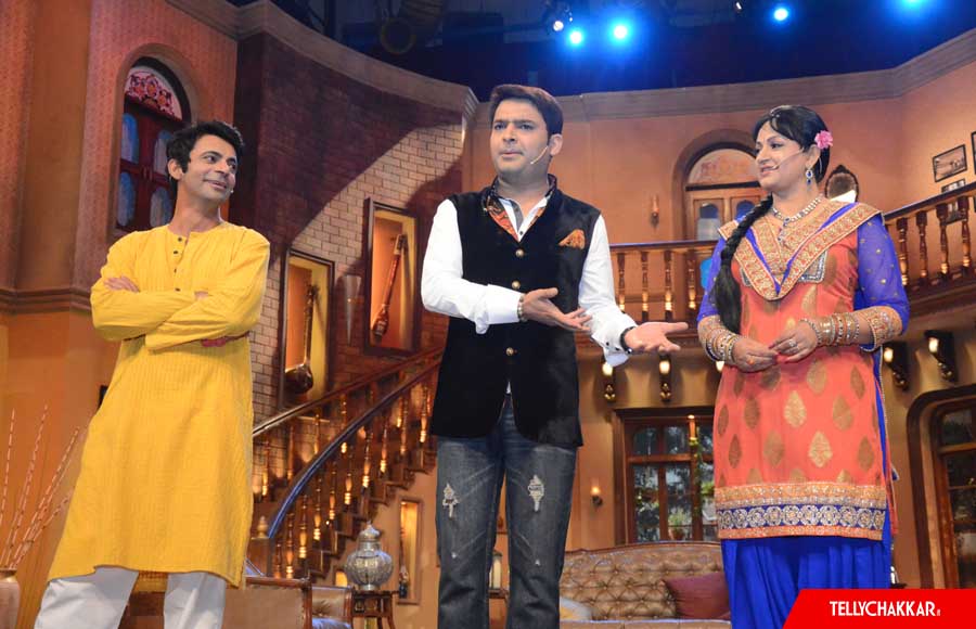 Sunil Grover, Kapil Sharma and Upasna Singh