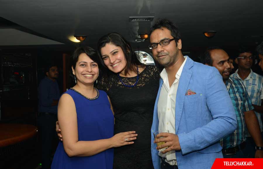 producer Seema Sharma, Preeti Puri with her husband Vipin chaudhary