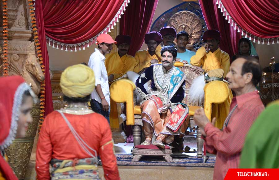 On the sets of Sony TV's Maharana Pratap