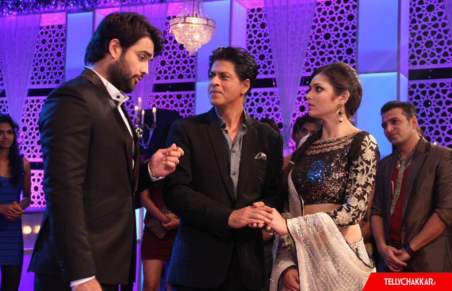 Shah Rukh Khan ,Vivian Dsena and Drashti Dhami