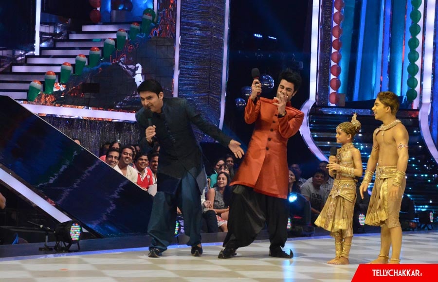 Manish Paul with Kapil Sharma