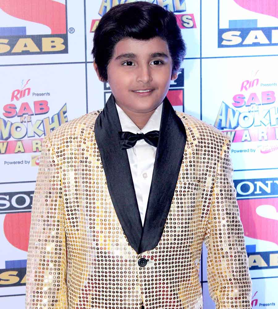 Pratham Shetty on the red carpet at SAB Ke Anokhe Awards