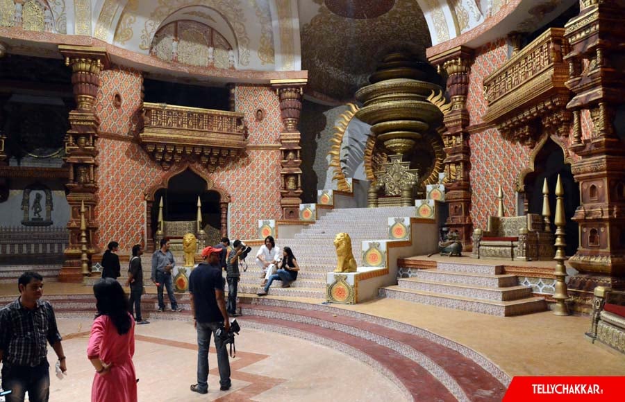 On the sets of Star Plus' Mahabharat