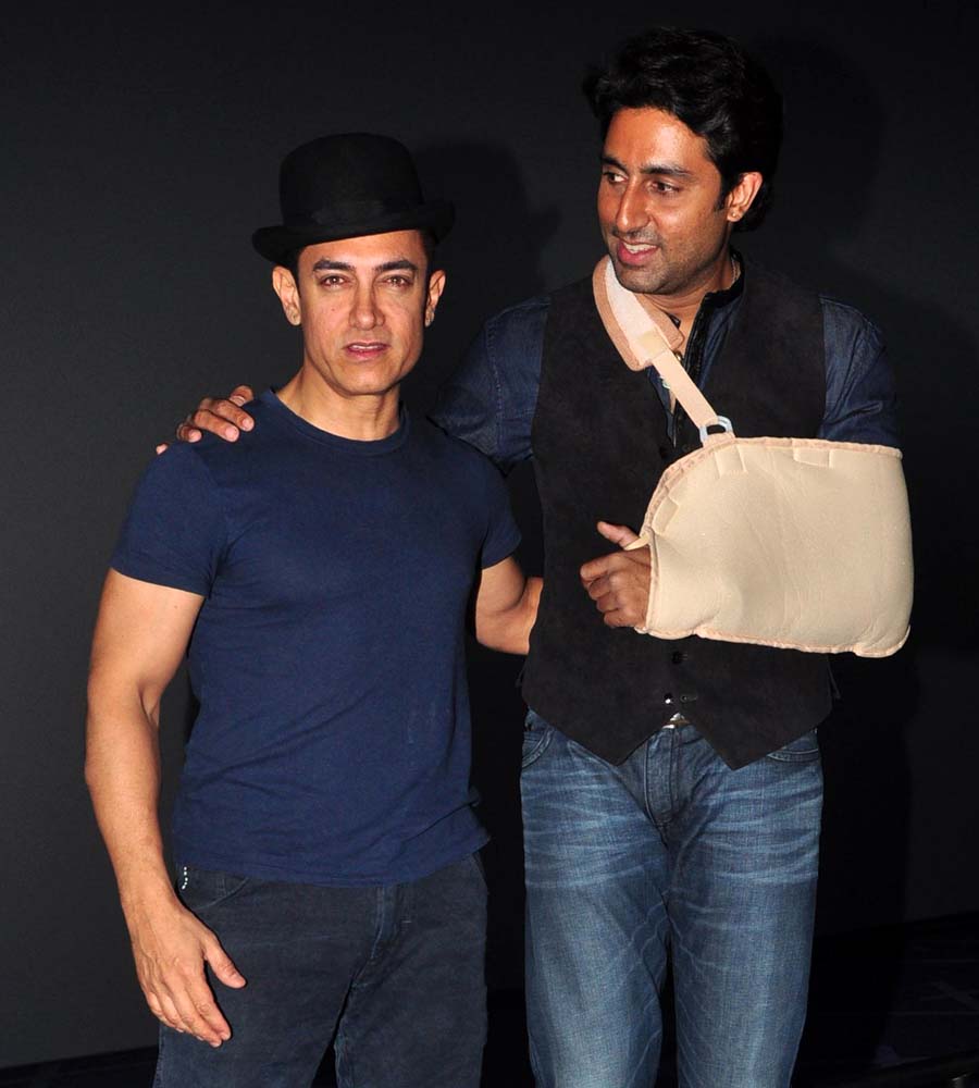 Aamir Khan and Abhishek Bachchan