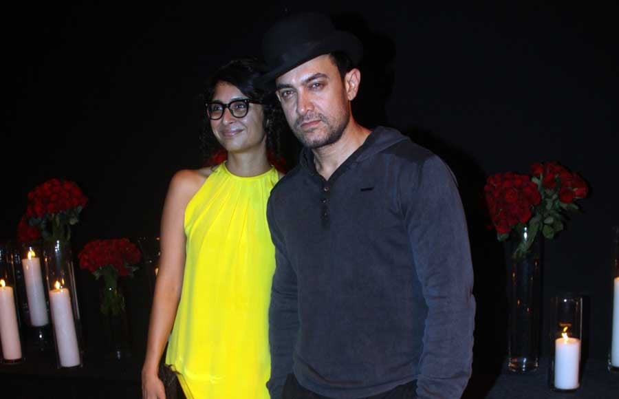 Aamir Khan with wife Kiran rao