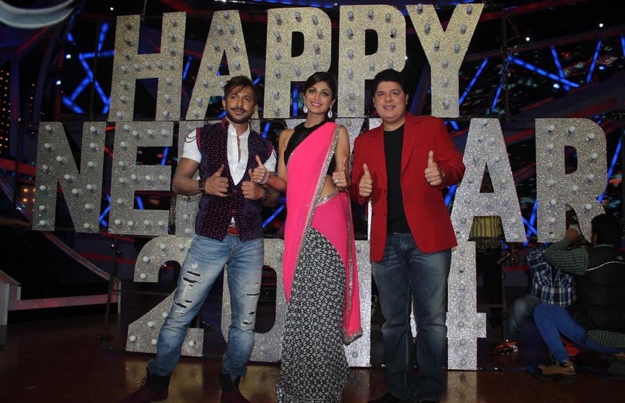 Terence Lewis, Shilpa Shetty and Sajid Khan