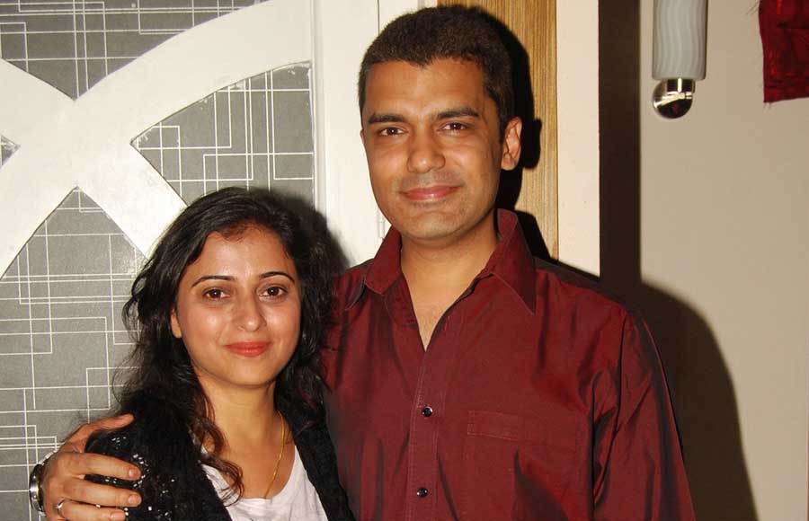 Reena Kapoor with her husband Karan Nijher