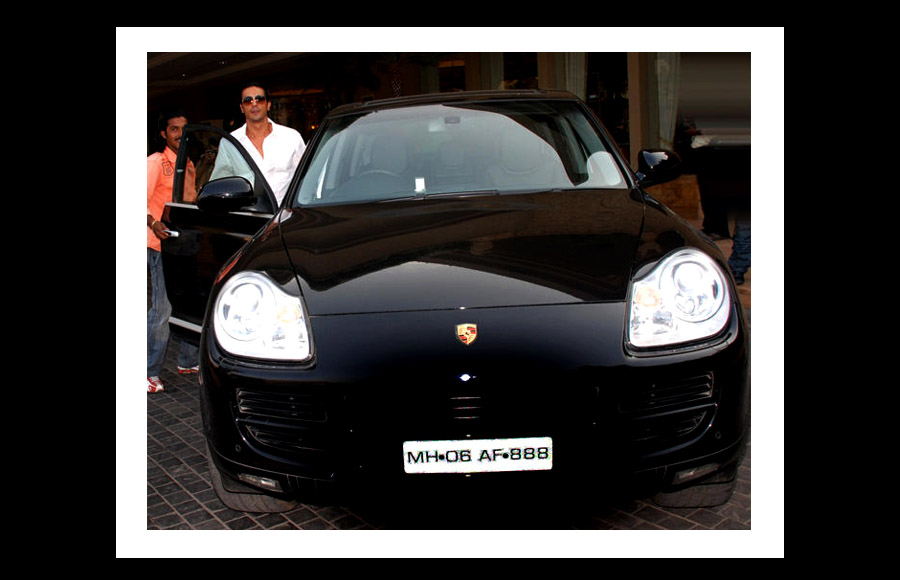 Arjun Rampal with his  Porsche