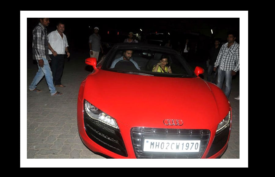 Saif Ali Khan with his an Audi R8 Spyder