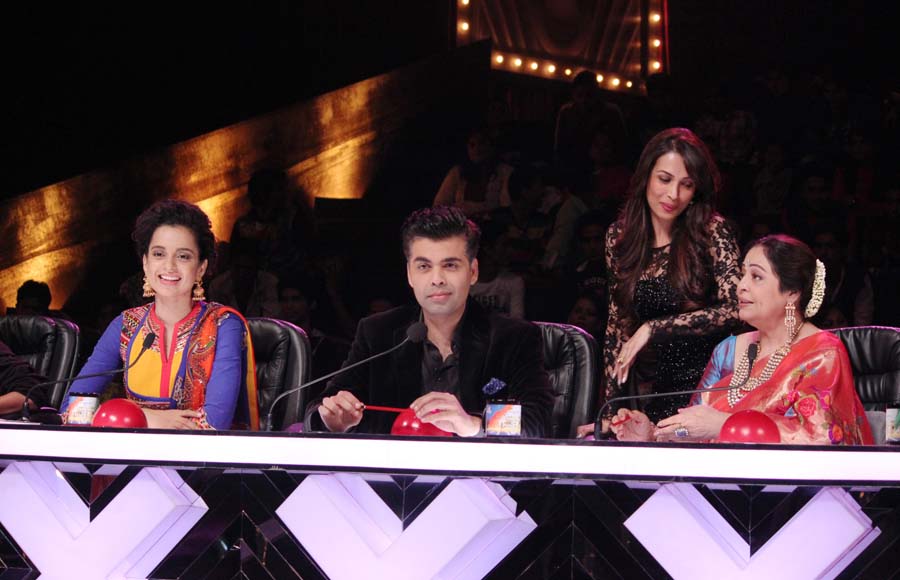  Kangana Ranaut ,Karan johar ,Kirron Kher And Malaika Arora Khan