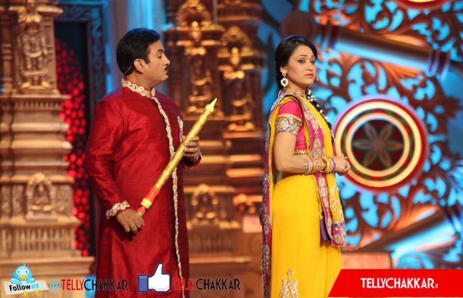 Dilip Joshi (Jetha) and Disha Vakani (Daya)