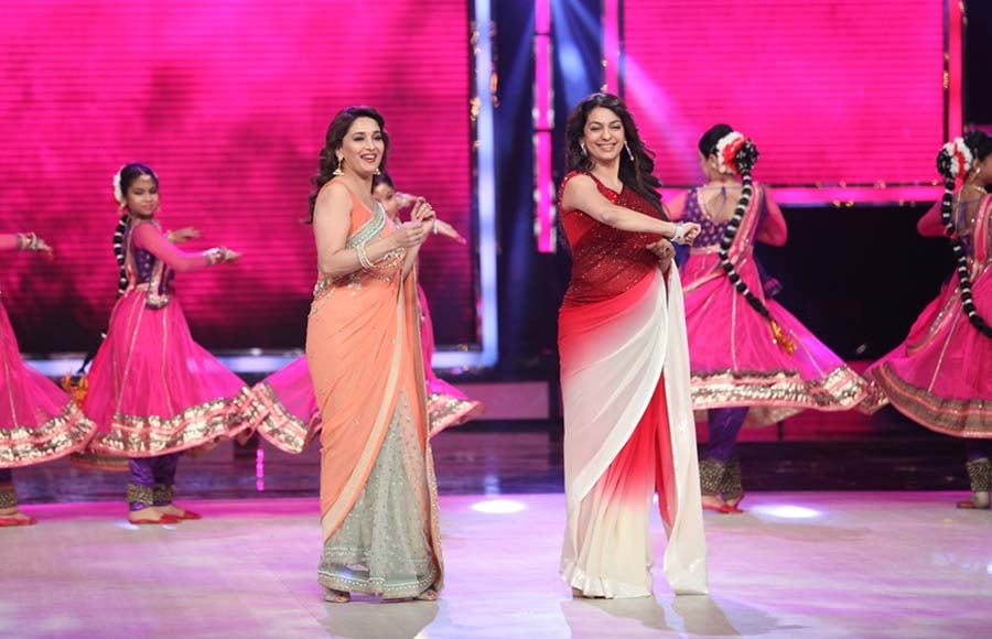 Gulab Gang Madhuri Dixit and Juhi Chawla on IGT final