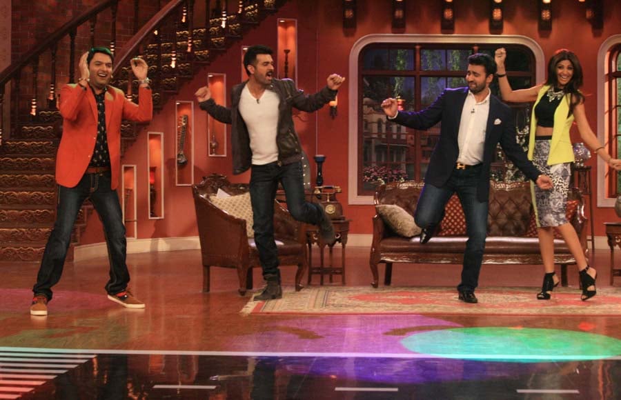 Kapil Sharma, Harman Baweja,Raj Kundra And Shilpa Shetty