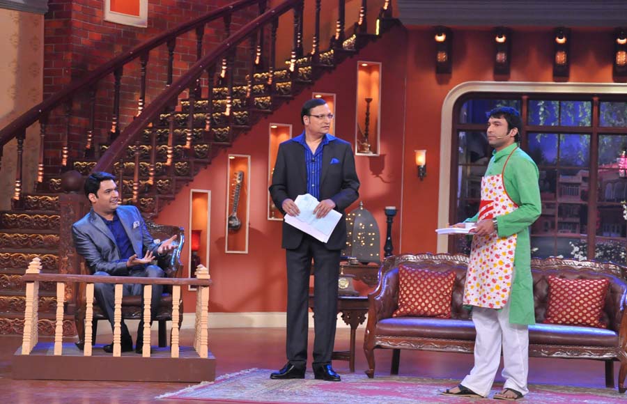  Rajat Sharma visits the set of Comedy Nights With Kapil