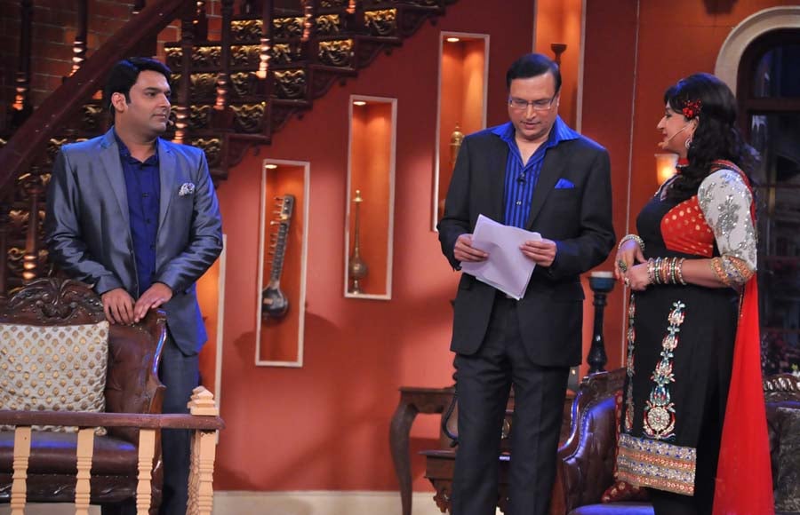  Rajat Sharma visits the set of Comedy Nights With Kapil