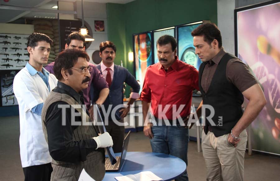 On the set: Sony TV's CID