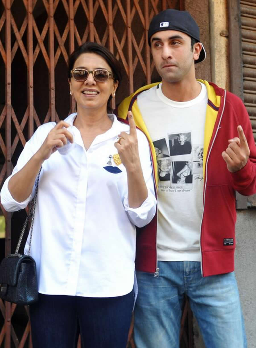 Ranbir and Neetu Kapoor