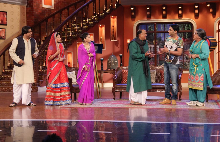 Alok Nath and Kapil Dev on Comedy Nights with Kapil