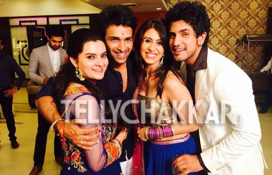 Diksha Rampal and Shaleen Malhotra with Kishwer Merchantt and Suyash Kumar