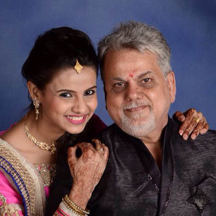 Vrinda Dawda and dad