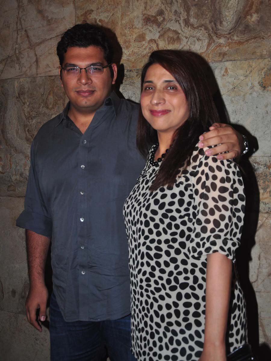 Kayoze Irani with his mother Zenobia Irani 