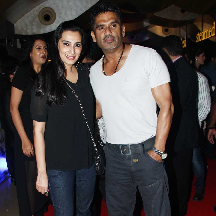 Sunil Shetty and Manna Shetty