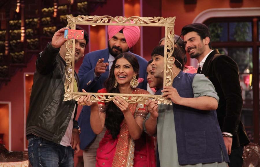 Sonam and Fawad on the sets of Comedy Nights With Kapil