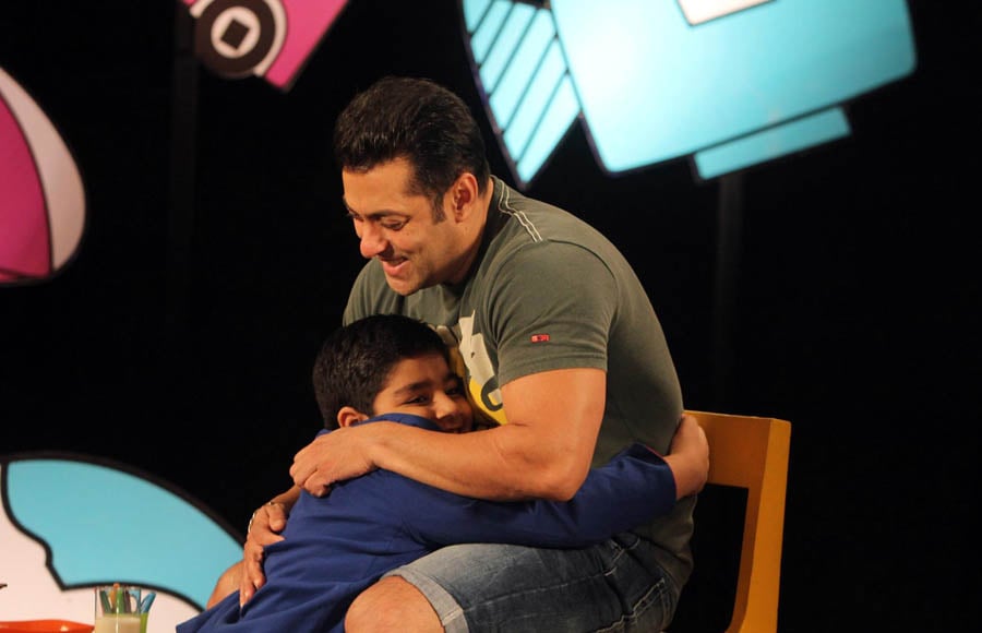 Salman Khan on the sets of Disney's Captain Tiao